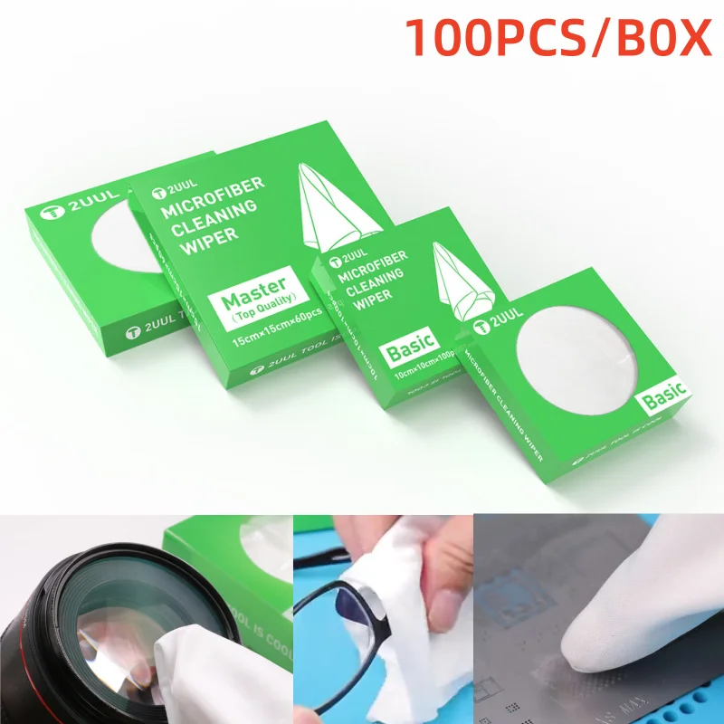 2UUL стеклоочиститель из микрофибры, одноразовая промышленная ткань, ЖК-экран, стекло, пыль, отпечаток пальца, инструмент для ремонта телефона, чистый инструмент BGA