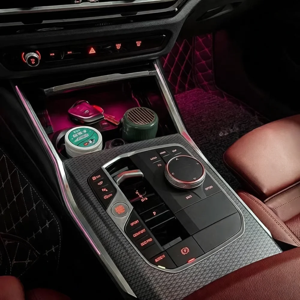 11 Color RGB Interior Atmosphere Light For BMW G20 G28 G80 Console Decorative LED Lamp Cabin Lighting Upgrade Modification