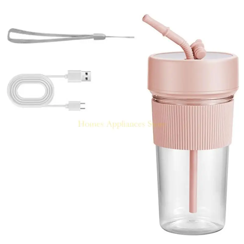 d0abジューサーフルーツミキサー充電可能なミニブレンダー屋内屋外用の小さなジューサー