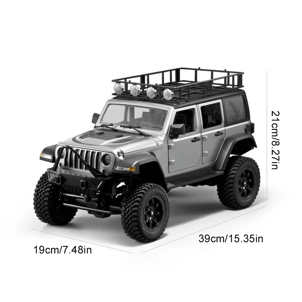 1/12 MN128 RC Off-Road Climbing Car 2.4G 4WD Climbing Buggy With Led Light All Terrain Off-Road Truck for Adult Children Toys