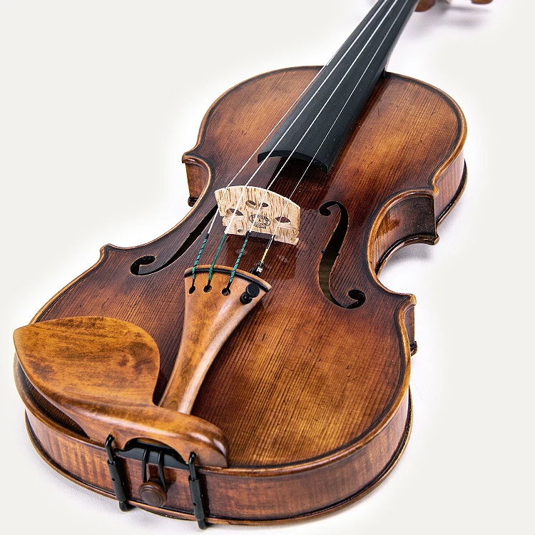 1744 Retro Custom Imported European Spruce Violin With Boxwood Chin Rest Peg