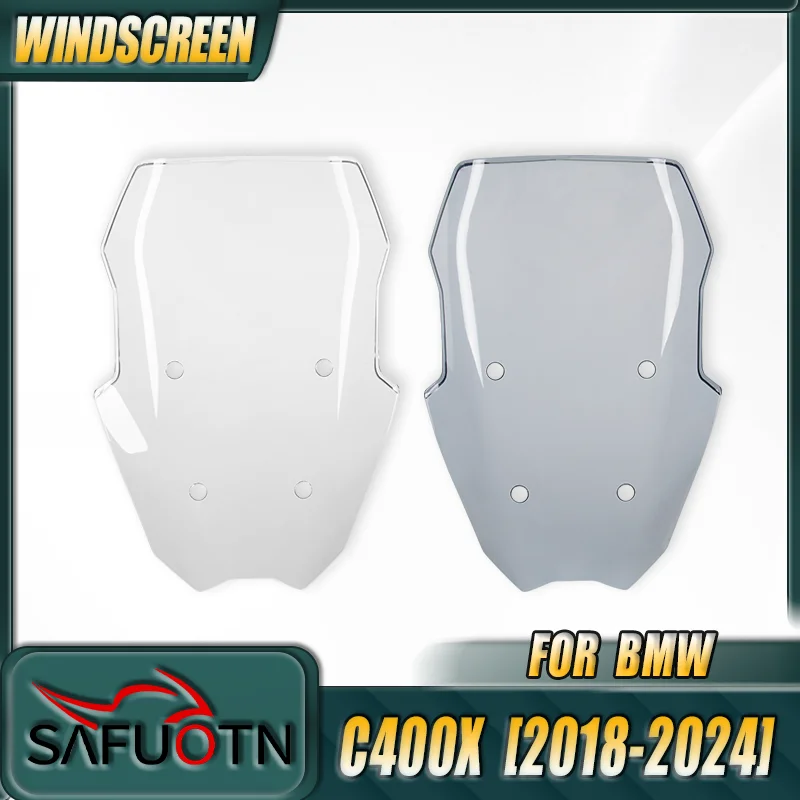 

Protector Front Shield Screen for BMW C400X 2018-2024 Models Motorcycle Windscreen Wind Deflector
