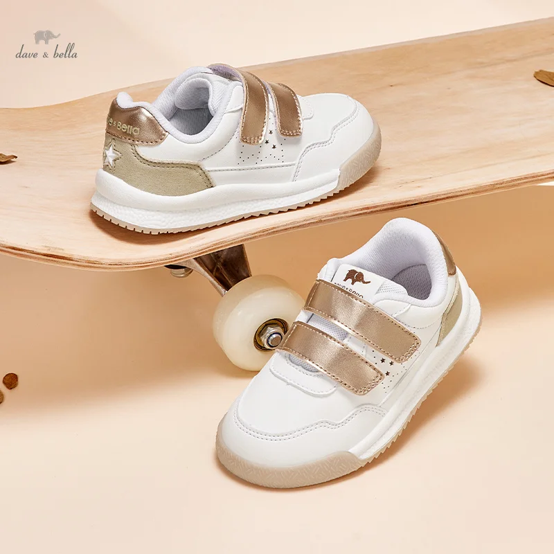 Dave Bella Baby Kids Fashion Design Walking Shoes Sneakers Non-slip Casual Shoes Boys Girls Outdoor Board Shoes DB3240712