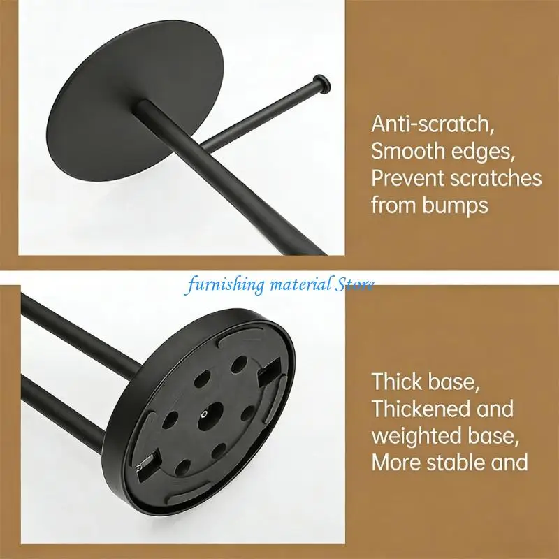 

Y5GD Corrosion Resistant Tissue Dispenser For Bathroom Wall Mount Includes Additional Storage Rod