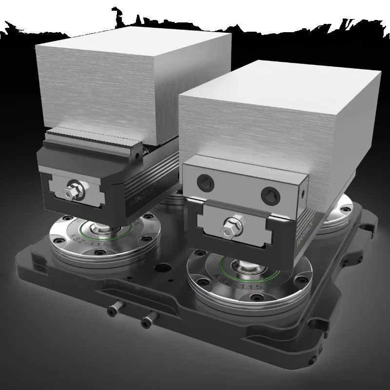Zero-point Clamping System with 4 Clamping Stations for Quick Change Pallet with Shortest Set-up Time KSZ90-T4