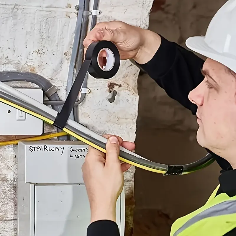 10pcs High-Temp ยางสีดําเทปไฟฟ้า-ทนทาน,ยืดหยุ่นฉนวนกาวสําหรับอุตสาหกรรม,Home & Mechanics ใช้