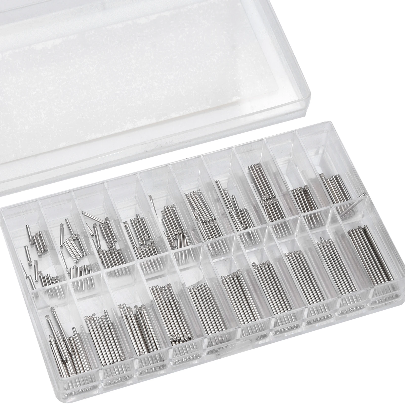 300PCS 8-27mm Stainless Steel Watchband Split Pins Watch Connecting Pins Bracelet Link Pin Cotter Bar Assortment Accessories