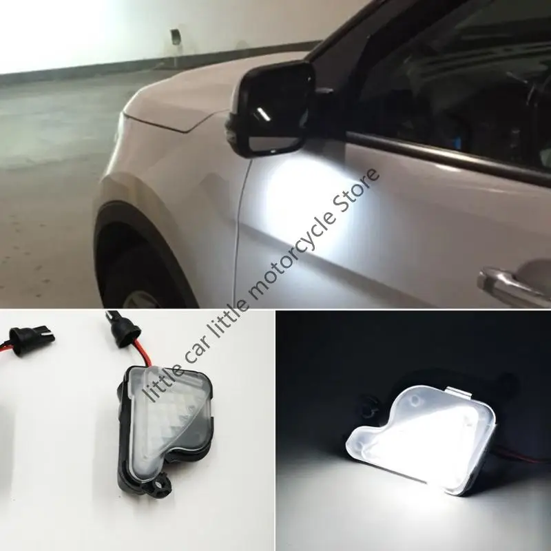 

R9CC Car LED Rear Mirror Light for Safe Reversing, Weather Resistant Easy to Attach, Improved Nighttime Backing Up Visibility