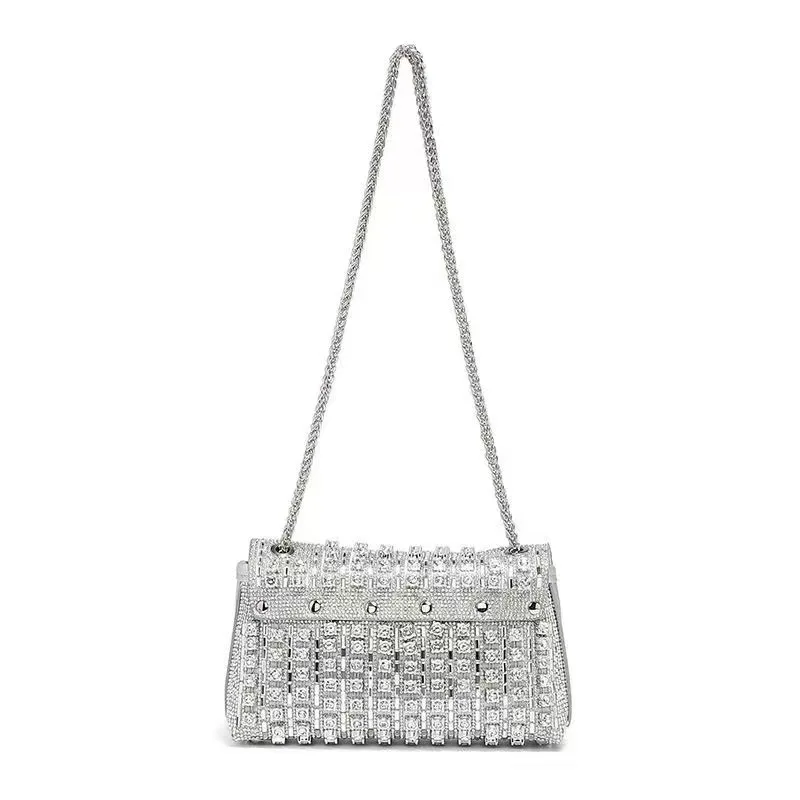 

2025 Crystal encrusted Dionysus Bag for Women Minimalist Shoulder Crossbody Purse Fashionable Handbag