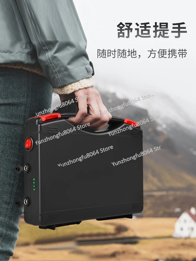 

12V Lithium Battery Pack, Large Capacity 18650 Cores, Portable with Handle, Spare Power Supply, Outdoor Light Stri