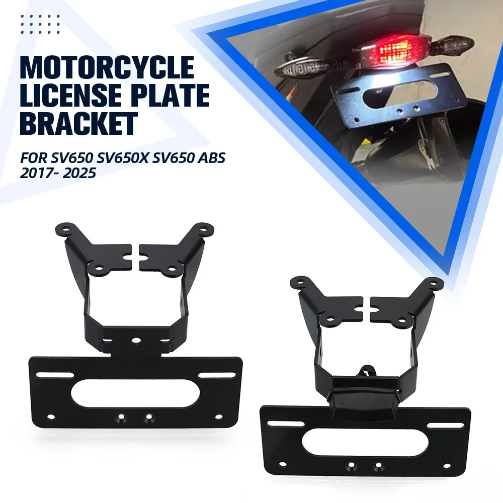 

Motorcycle License Plate Holder Tail Light Bracket Tidy Fender Eliminator For SUZUKI SV650 SV650X SV650 ABS 2017- 2023 2024 2025