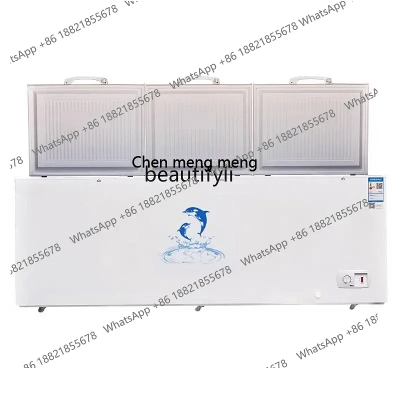 Hot sales  Large-capacity freezer for commercial supermarkets Horizontal freezer Ice cream single temperature fresh-keeping free