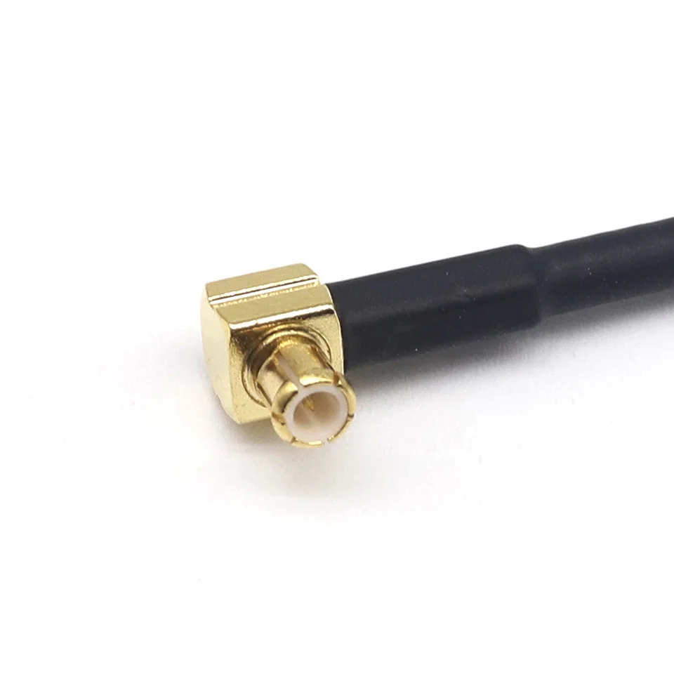 Antenna adapter cable BNC waterproof female connector to MCX male elbow connector Ultrasonic flaw detection RF antenna feeder