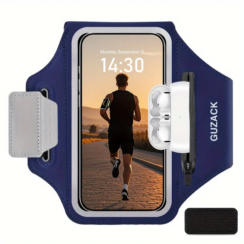 GUZACK 7.0 Large Antifall Running Bags Men Women Outdoor Sports Fitness Touch Screen Armband Pouch Wristband For iPhone Samsung