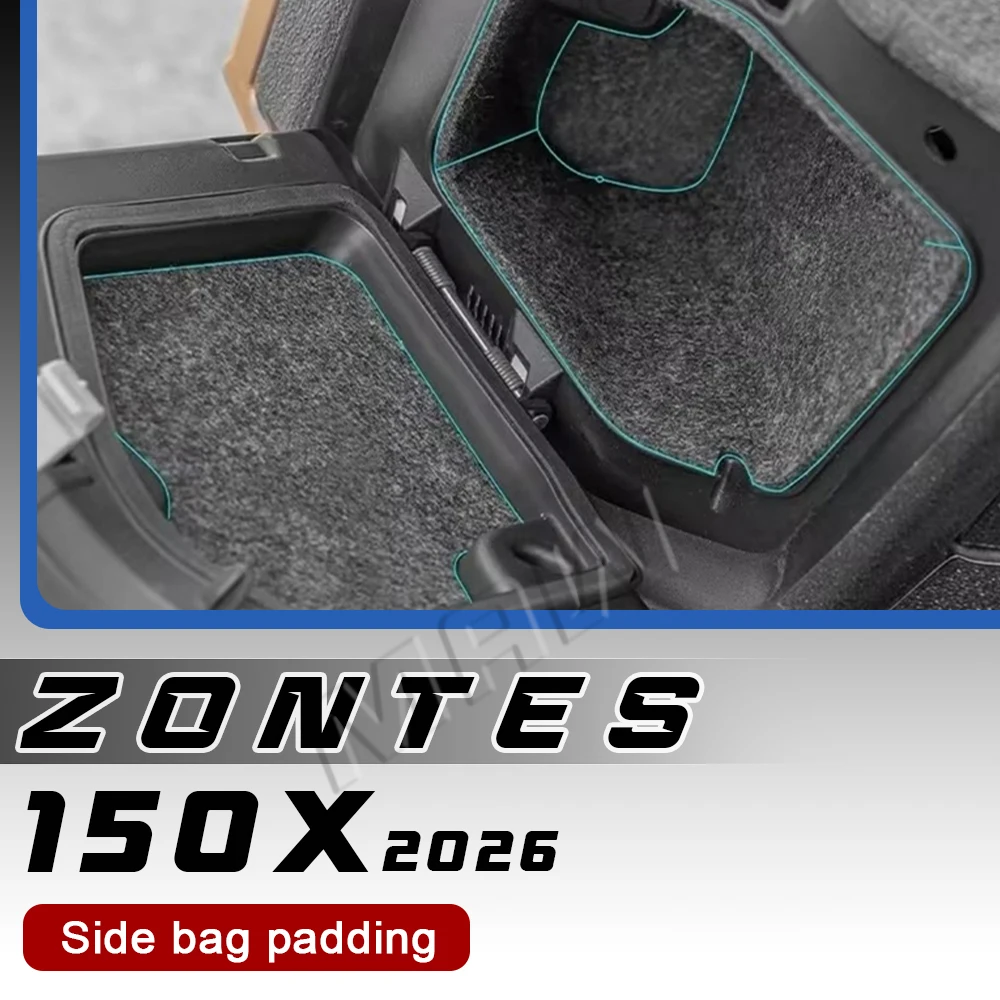 

Motorcycle storage box protective silent shock absorber pad for 2026 ZONTES 150X modification parts sticker.
