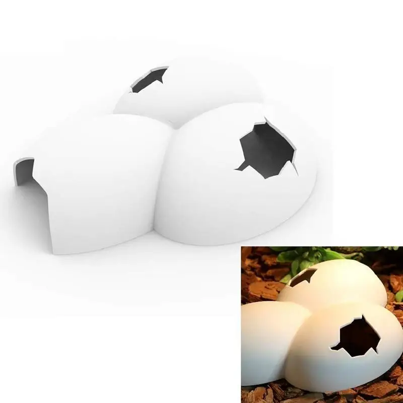 Reptile AndInsects Hiding Cave Animal Pet Shelter EggsShell Simulation Shape Rock Cave Decoration For Turtle Lizard Snake