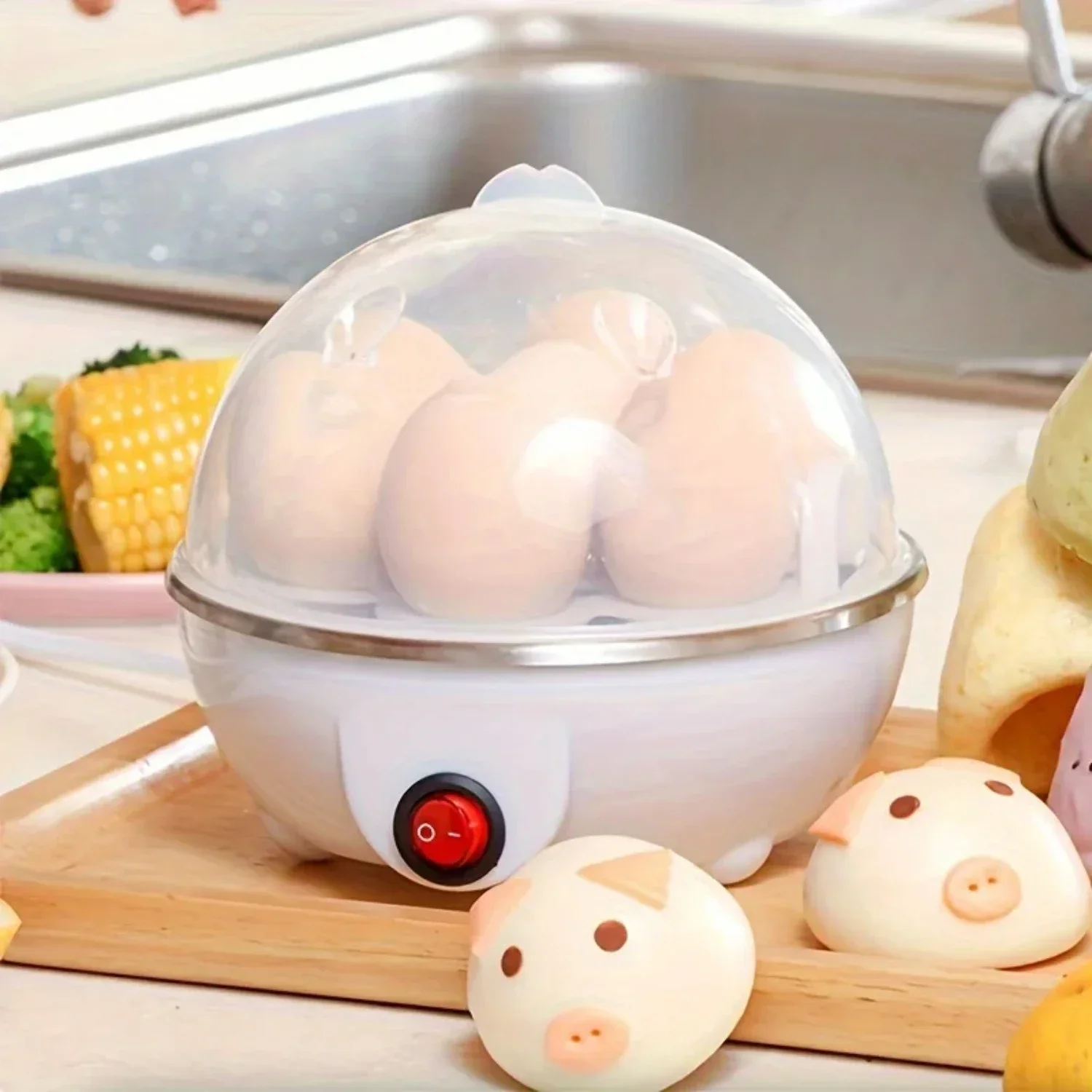 

g Habits | Convenient and Space-Saving Egg Cooker | Streamline Your Breakfast Routine with Ease | Simplify Your Cooking Process