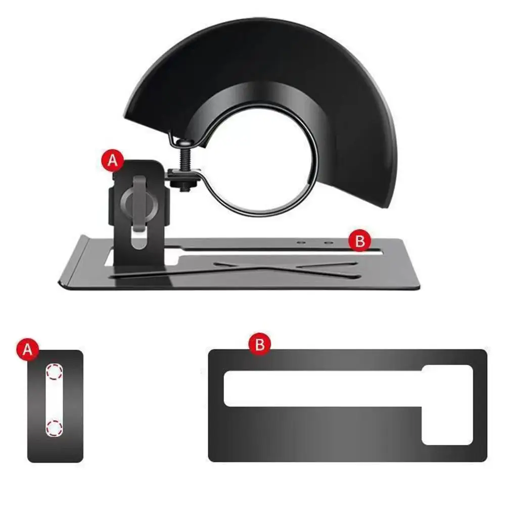 

Adjustable Metal Angle Grinder Bracket Stand Holder Protective Cover Set Balance Base Guard Cover For DIY Woodwoking Tools