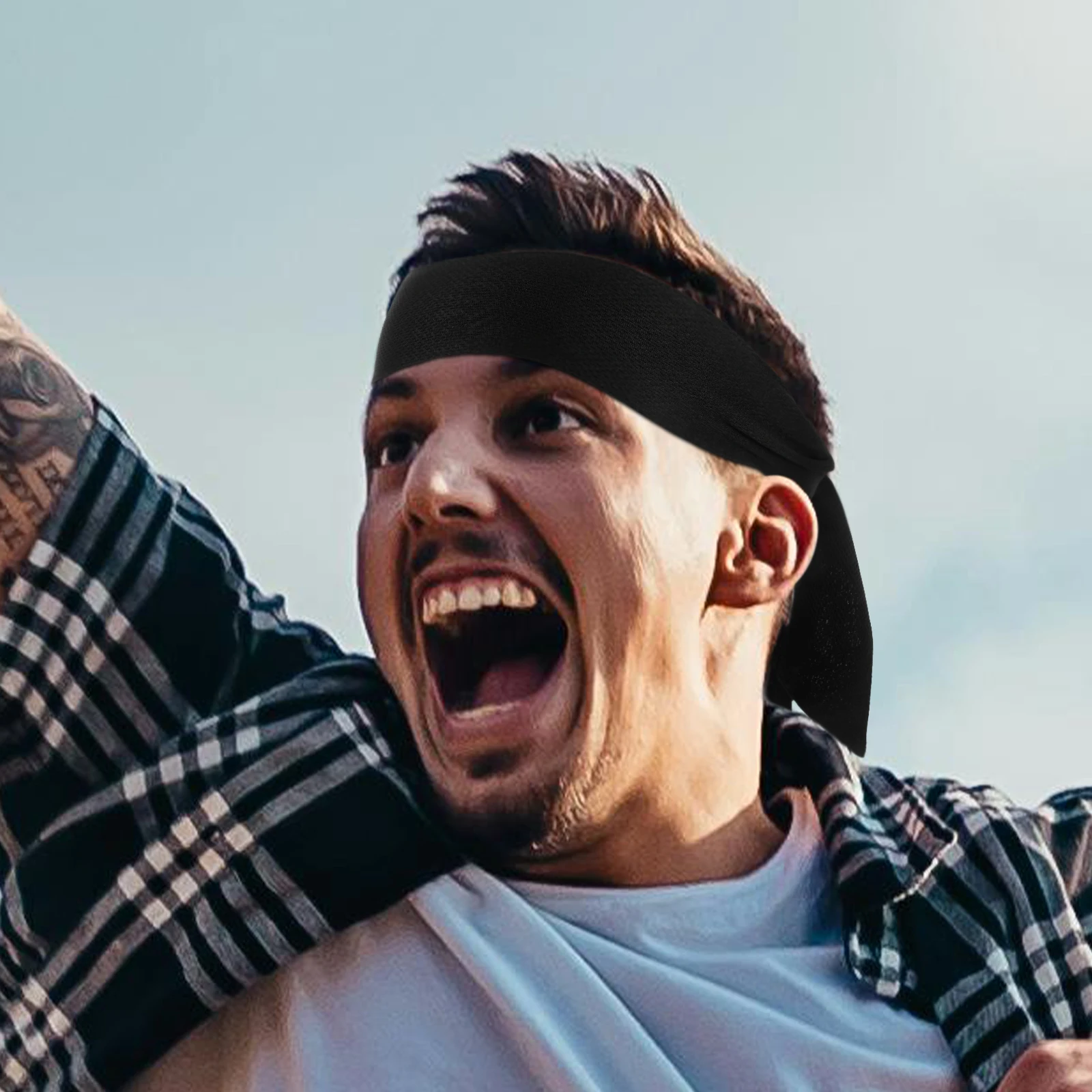 

Milk Silk Headband Sports Elastic Sweat Absorbent Quick Dry Unisex Tie Hairband For Tennis Soccer Jogging Yoga Volleyball