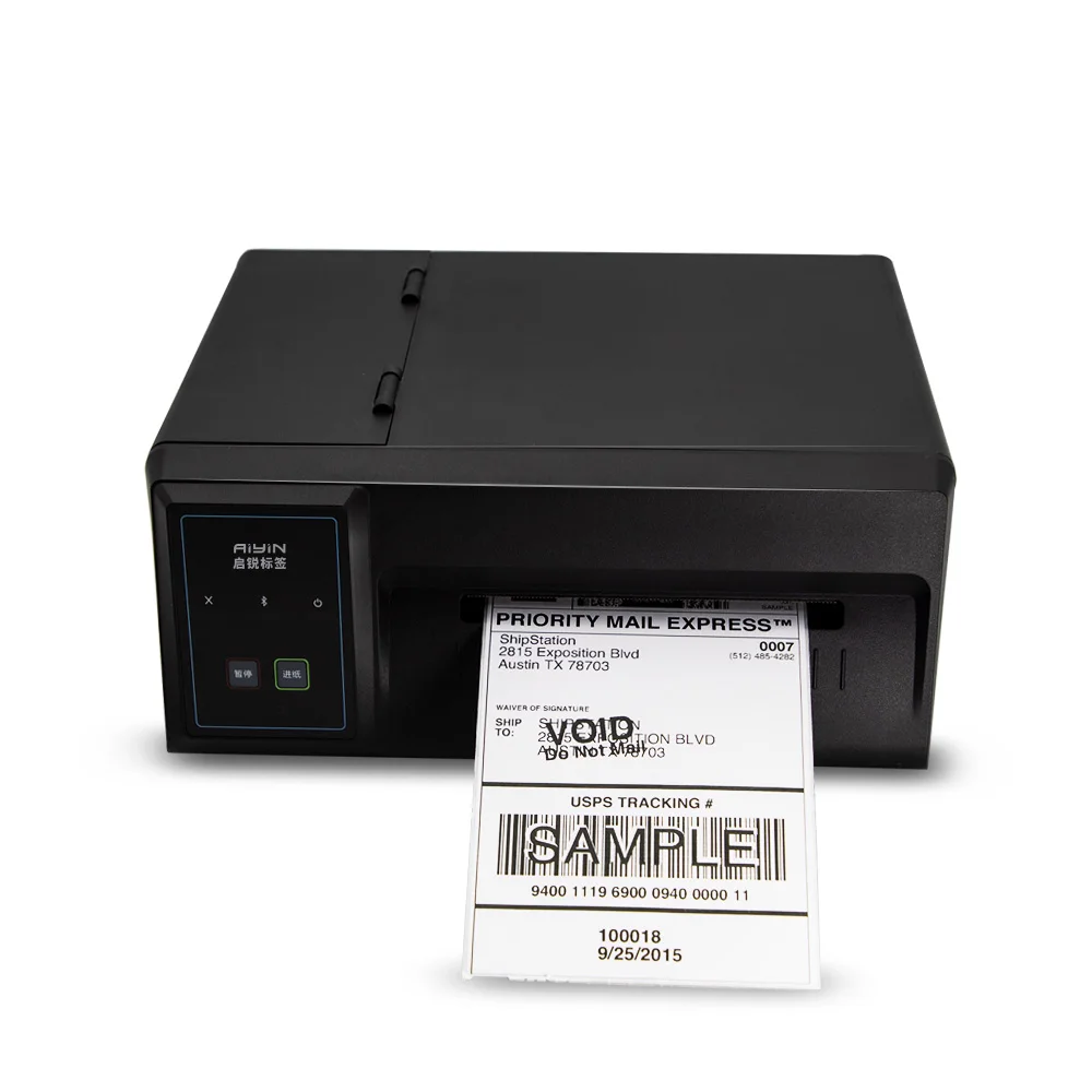 Fast Speed 4inch Industrial Heating Clothing Tag Barcode Thermal Printer
