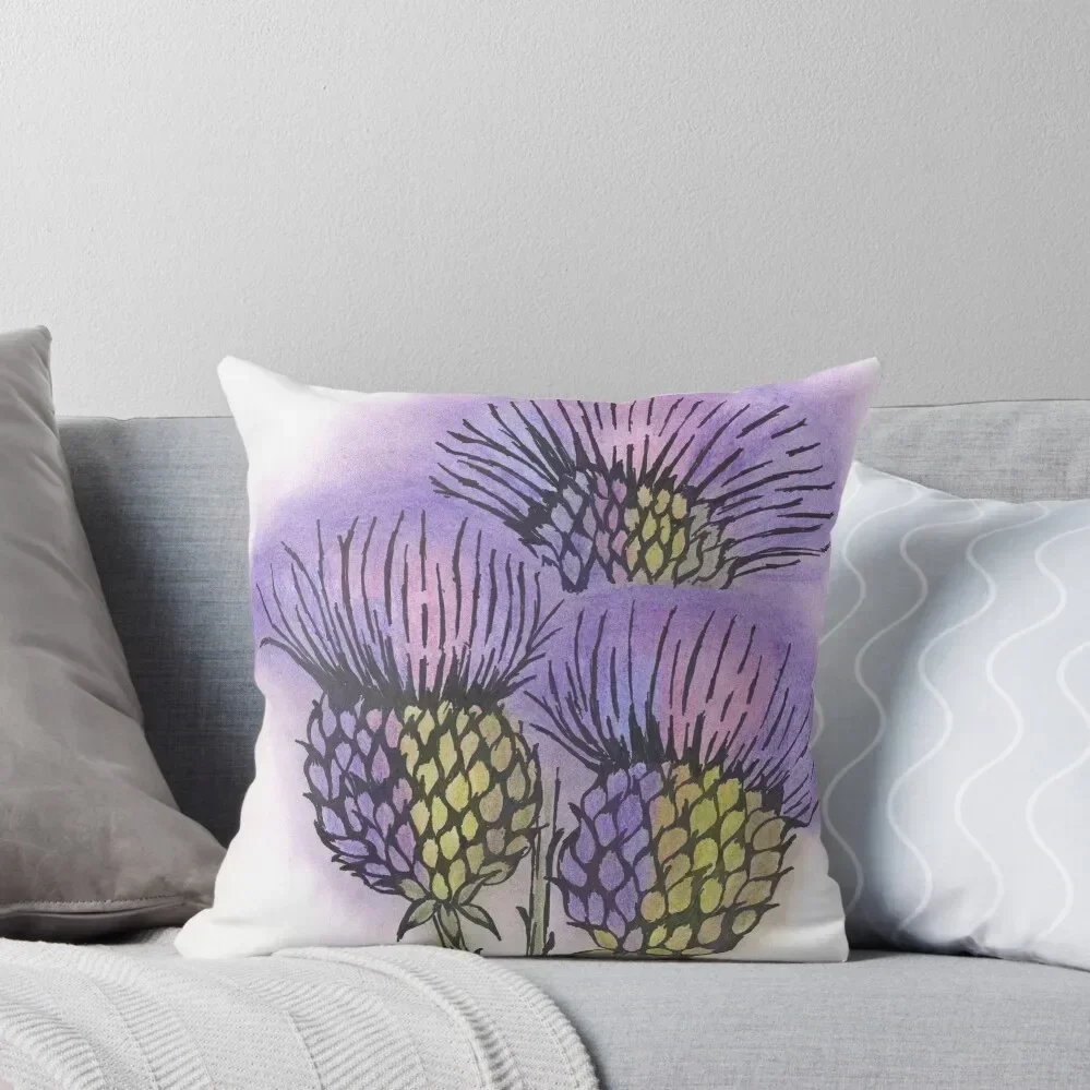 

Thistles 4 Throw Pillow ornamental pillows for living room Pillow Case Christmas Cushions For Children pillow pillowcase