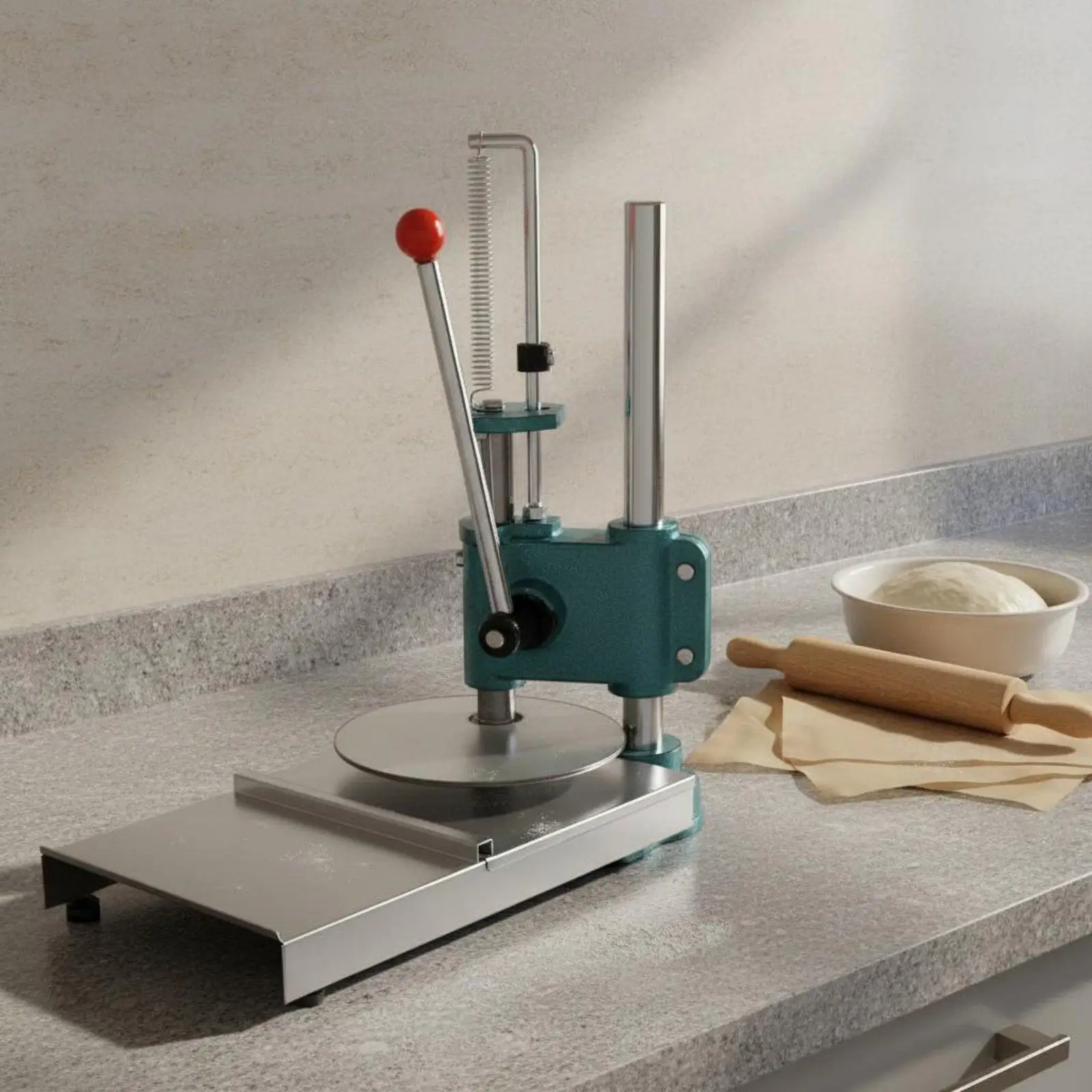 Manual Pastry Press Easy to Use Pastry Flattening Press Long-Lasting Metal Build