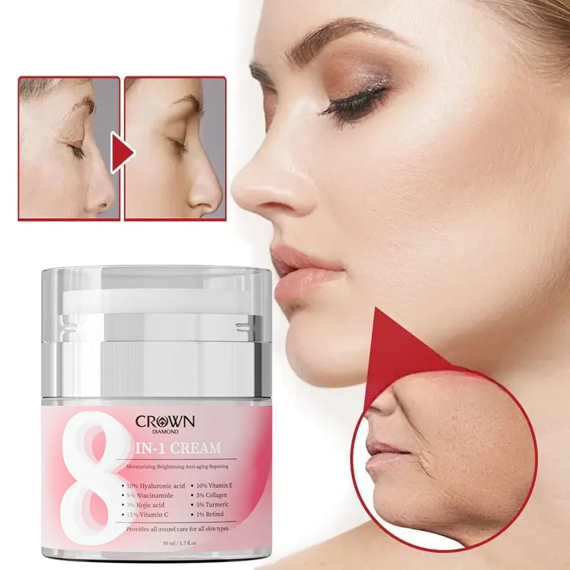 Crown Diamond 8 IN1 Moisture cream With for Niacinamide Remove Dark Spots Anti Freckle Cream Fade Pigmentation Melasma Cream