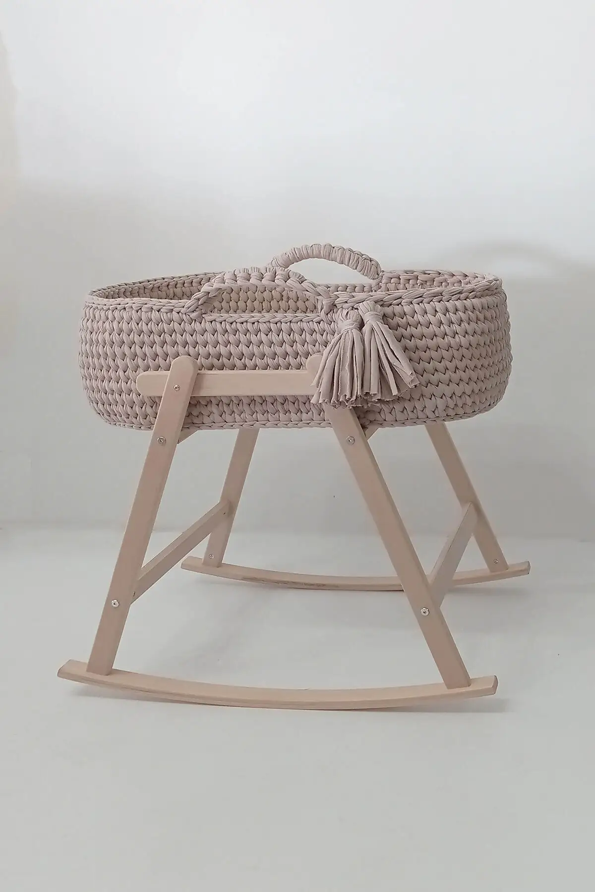 Staande Mesh Wandelwagen Crib-Beige