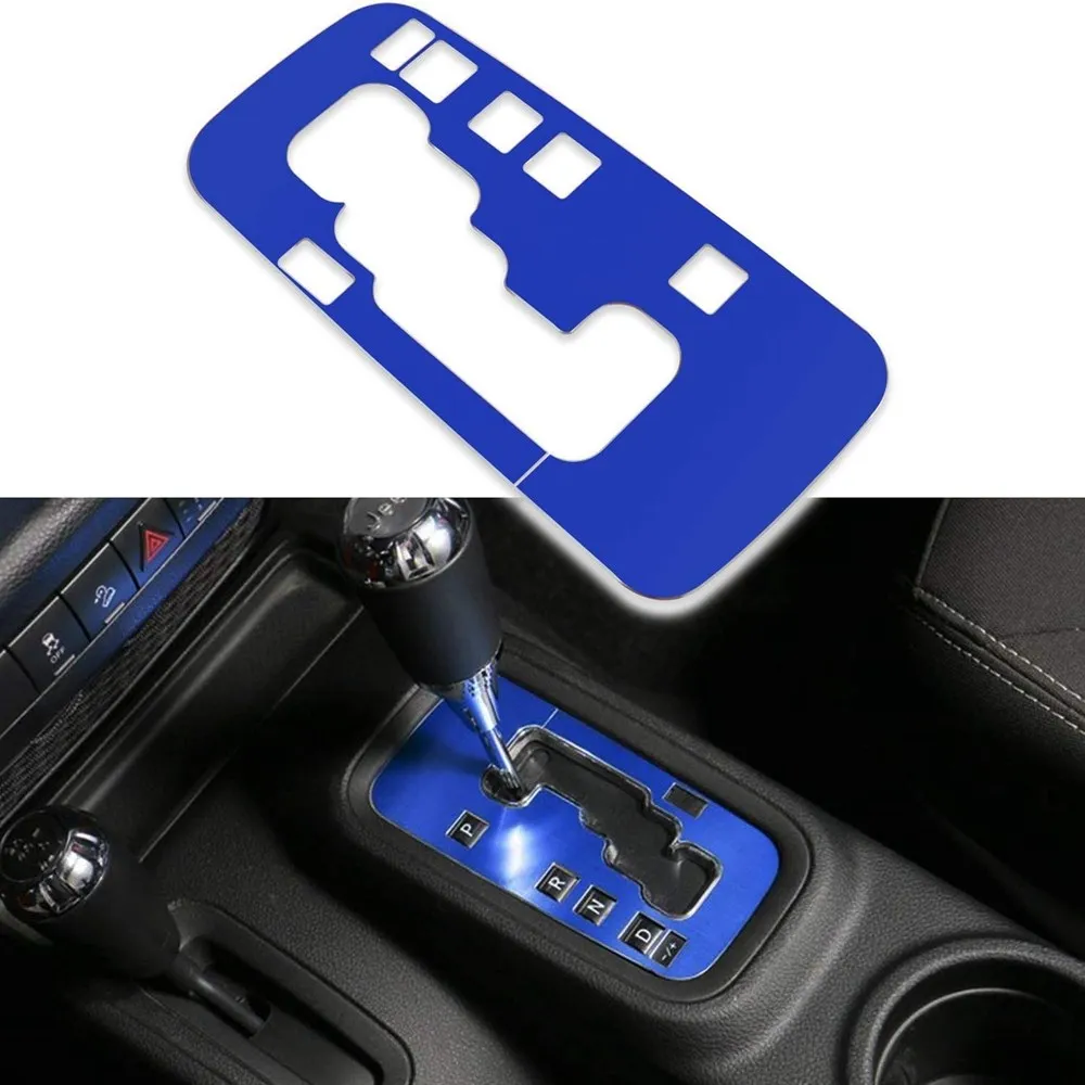 28PCS Steering Wheel Center Console Door Handle Vent Cup Holder Gear Cover Trim for Jeep Wrangler JK JKU 11-18 Interior Kit