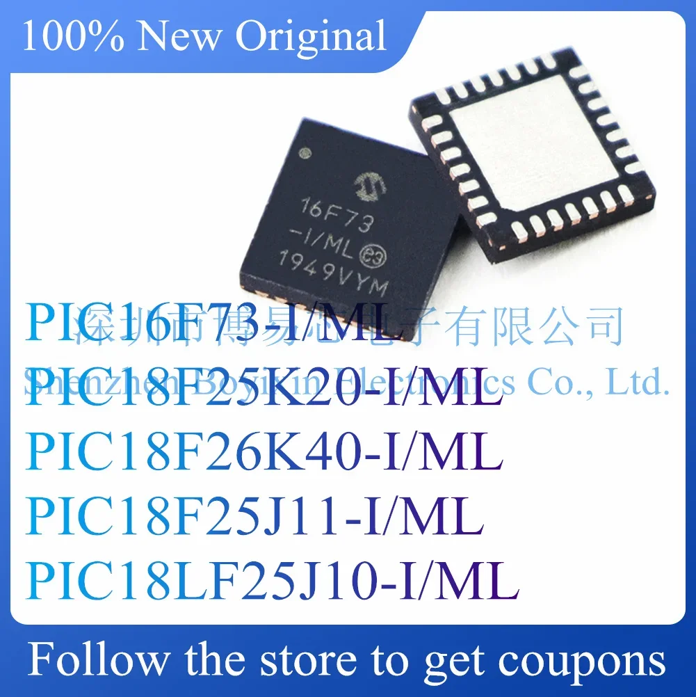 NEW PIC16F73 PIC18F25K20 PIC18F26K40 PIC18F25J11 PIC18LF25J10-I/ML.Original Product.