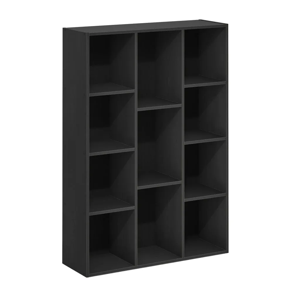 NEW Furinno Luder 11-Cube Reversible Open Shelf Bookcase, French Oak