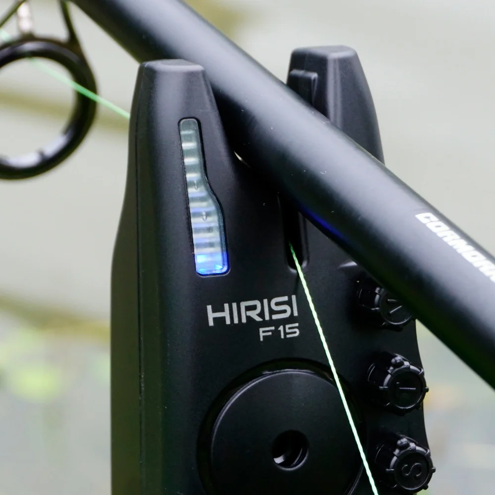 Hirisi F15-4 Kabelloser Karpfenangel-Bissalarm 1+4 Set LED-Licht Einstellbare Lautstärke Empfindlichkeit 150M Reichweite Nachtangel-Zubehör – Detail 4