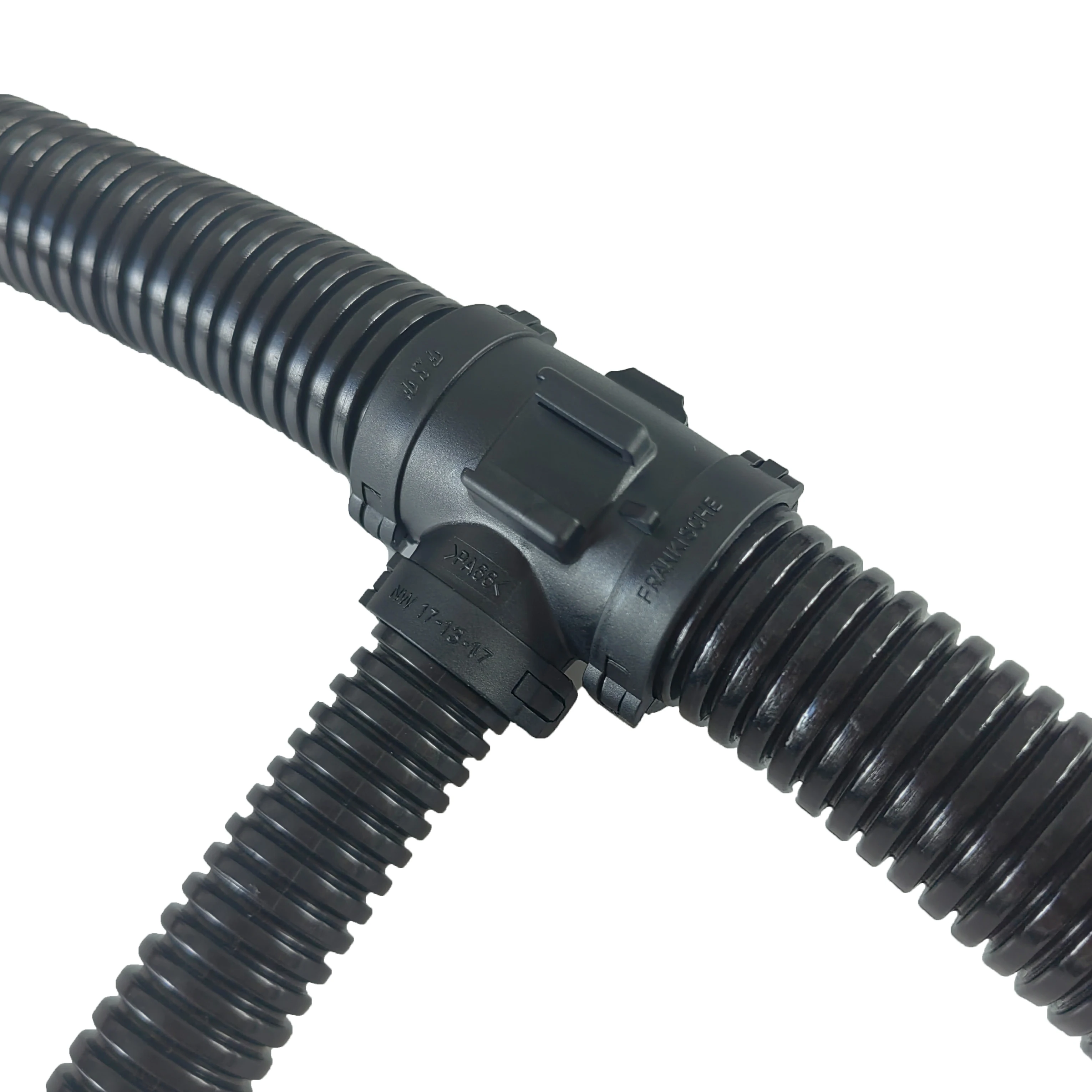 Openable T-shaped Three-way Plastic Corrugated Pipe Connector /Car Wiring
