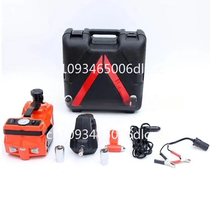 12V 10Ton Electric Car Jack Protable Jack Electric Hydraulic Jack With Electric Impact Wrench Tire Inflator LED Light