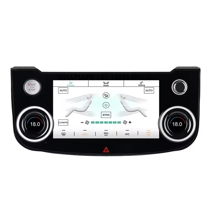 

AC Conditioning Panel LCD Touch Screen air Conditioning Panel Air Auto Temperature for Jaguar XE XEL XF XFL F-Pace 2015-2020