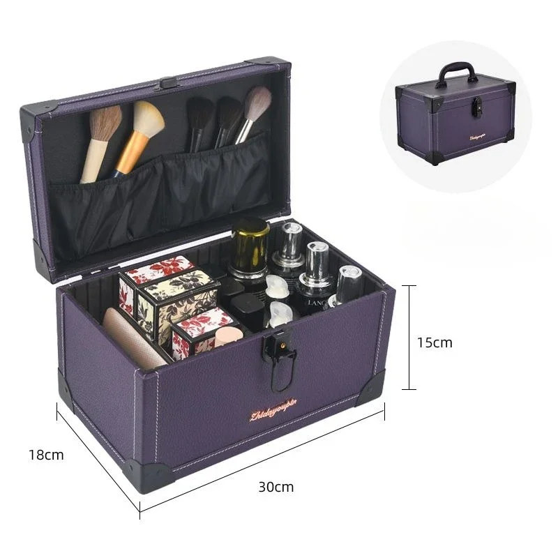 2025 العلامة التجارية الجديدة صندوق ماكياج الفنان المهنية الجمال مستحضرات التجميل حالات يشكلون حقيبة الوشم مسمار متعدد الطبقات صندوق الأدوات التخزين المنظم #4