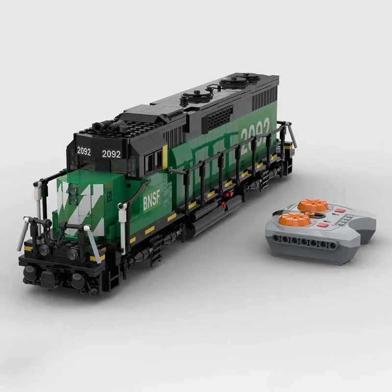 Railway Train Moc Building Blocks Diesel locomotive and multiple unit Technology Bricks Christmas Assembly Street View Toy Gifts