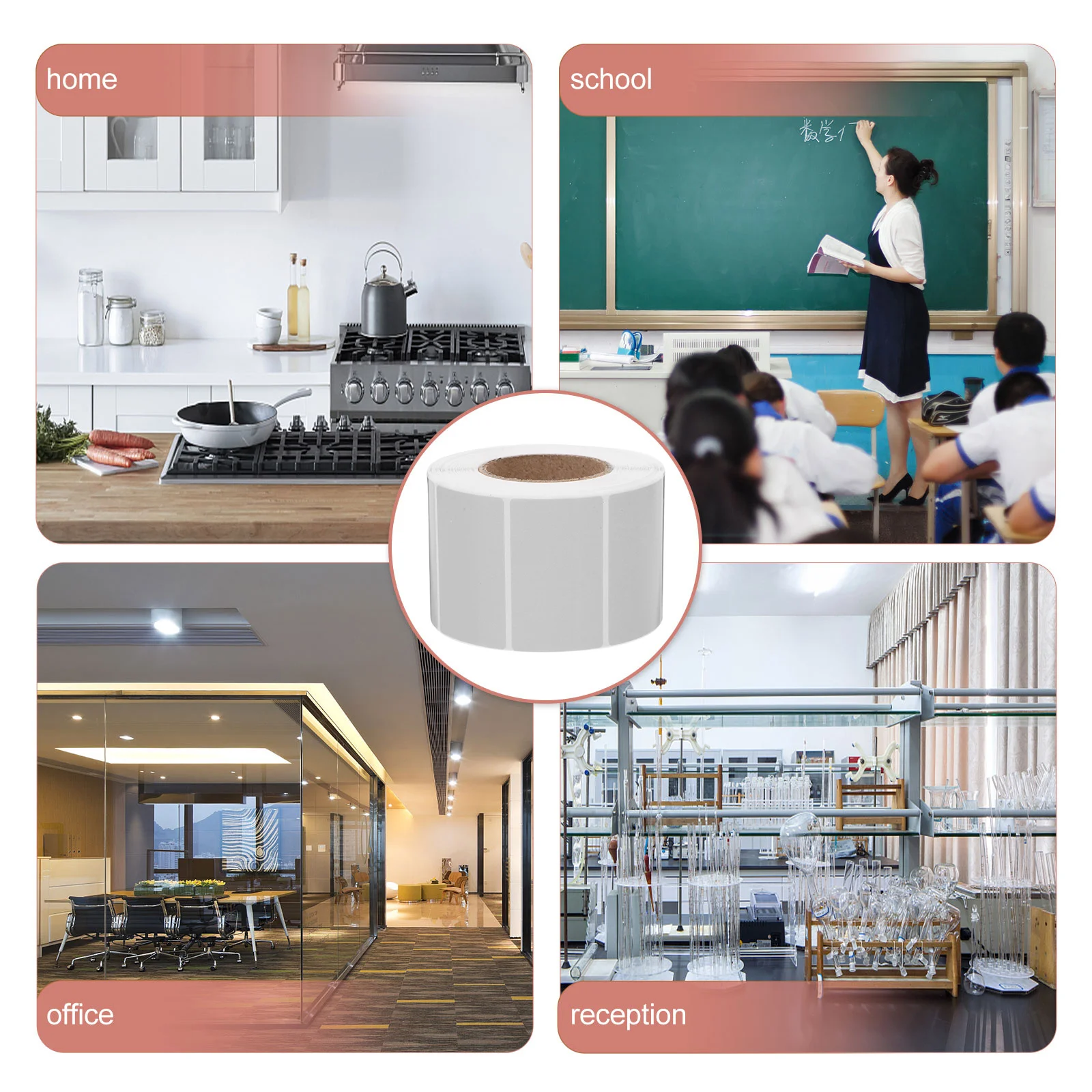 

1-рулонная термобумага для этикеток, красочные самоклеящиеся этикетки для маркировки, кодирования, контейнеры для хранения файлов, банки, бутылки, сделай сам, имя, цена