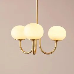 Art Deco Ceiling Mounted Chandeliers for Living Room Bedroom Kitchen Pendant Lights Pink Children Kids Hanging Lamp Modern Glass