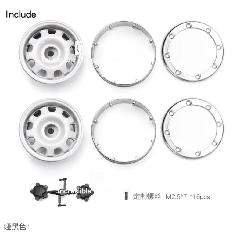 1.9 Inch Heavy Metal Wheels #G10 For 1/10 RC Crawler Car TRXS TRX4 Defender  Blazer SCX10  T4 Tamiya #G0130K