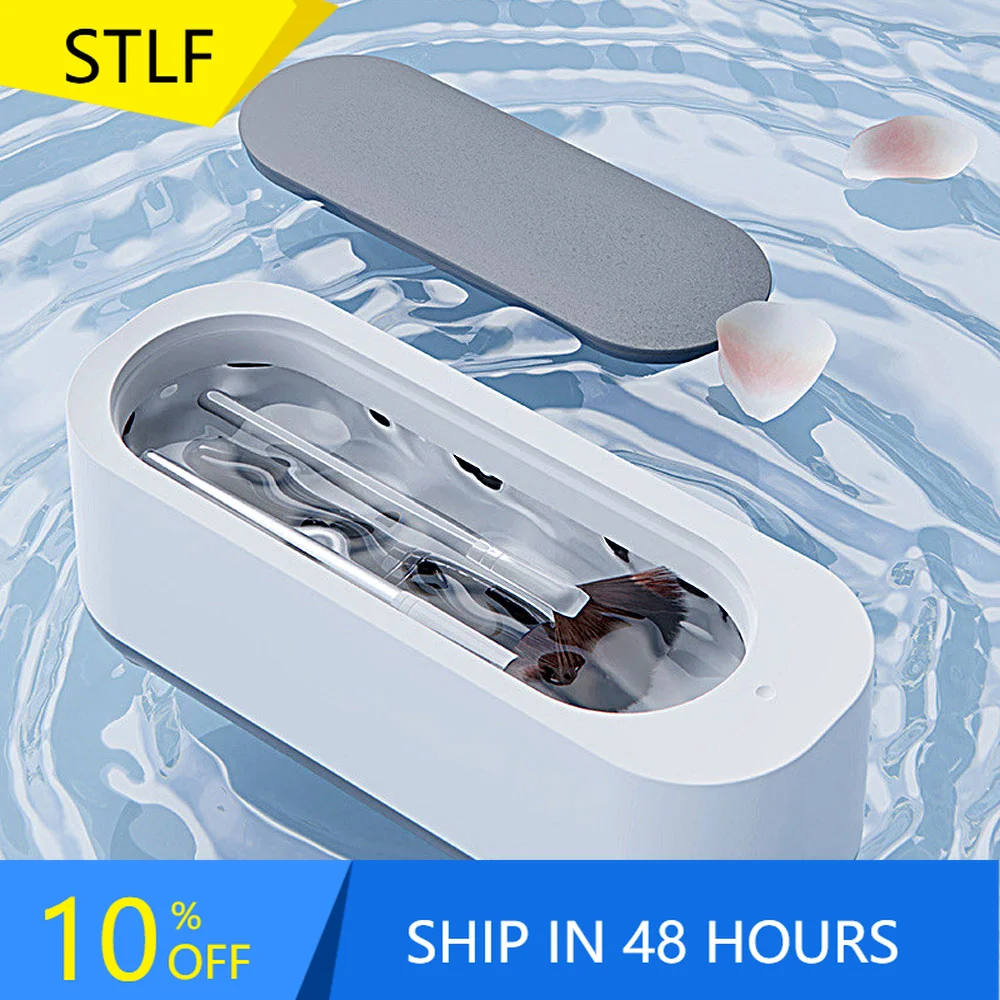 

STLF Small Multi-Function Ultrasonic Cleaner Professional Personal Ultrasonic Cleaning Machine Jewelry Makeup Brush Cleaner