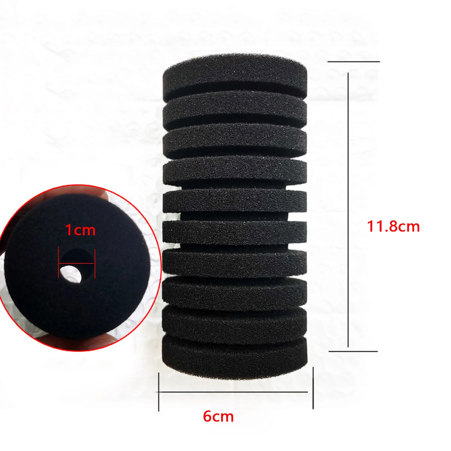 2/4 Stück Aquarium-Schaumfilter-Schwamm für Filter, Fischbecken-Luftpumpe, biochemischer Ersatz, Fisch-Wasserschwamm, Aquarium-Zubehör – Detail 2