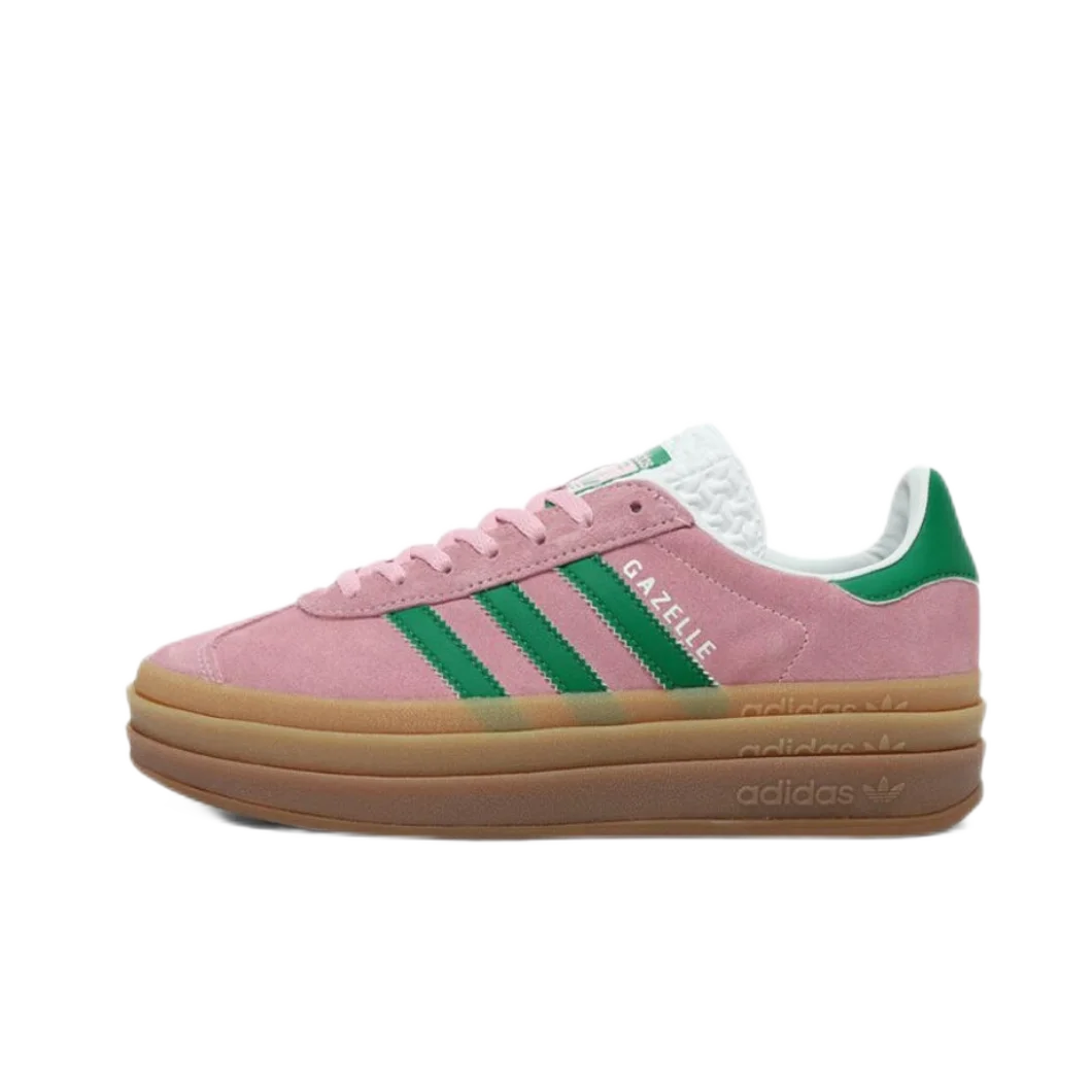 adidas originals GAZELLE BOLD bold casual versatile fashion sports low-top boardshorts women's pink green