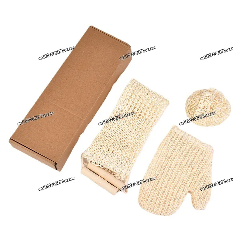 

Bath Wipe Set, Bath Set Exfoliating Wipe Sisal Gloves Frisbee Bathhouse Tools
