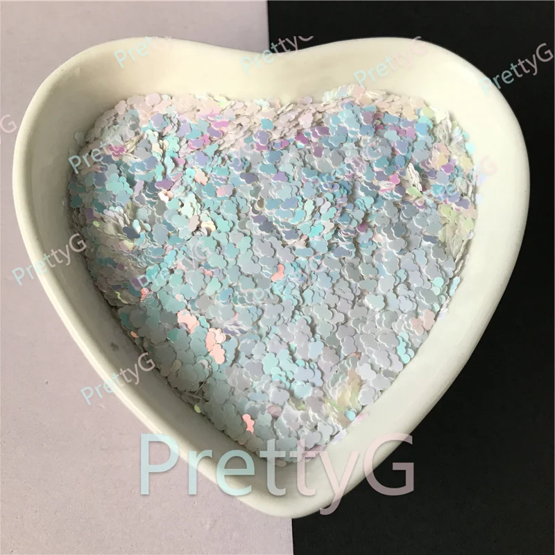 PrettyG 1 Box 3MM Cloud Shape Pearl Iridescent Glitter Sequins for Resin DIY Making Art Craft Nail Makeup Decoration Accessories