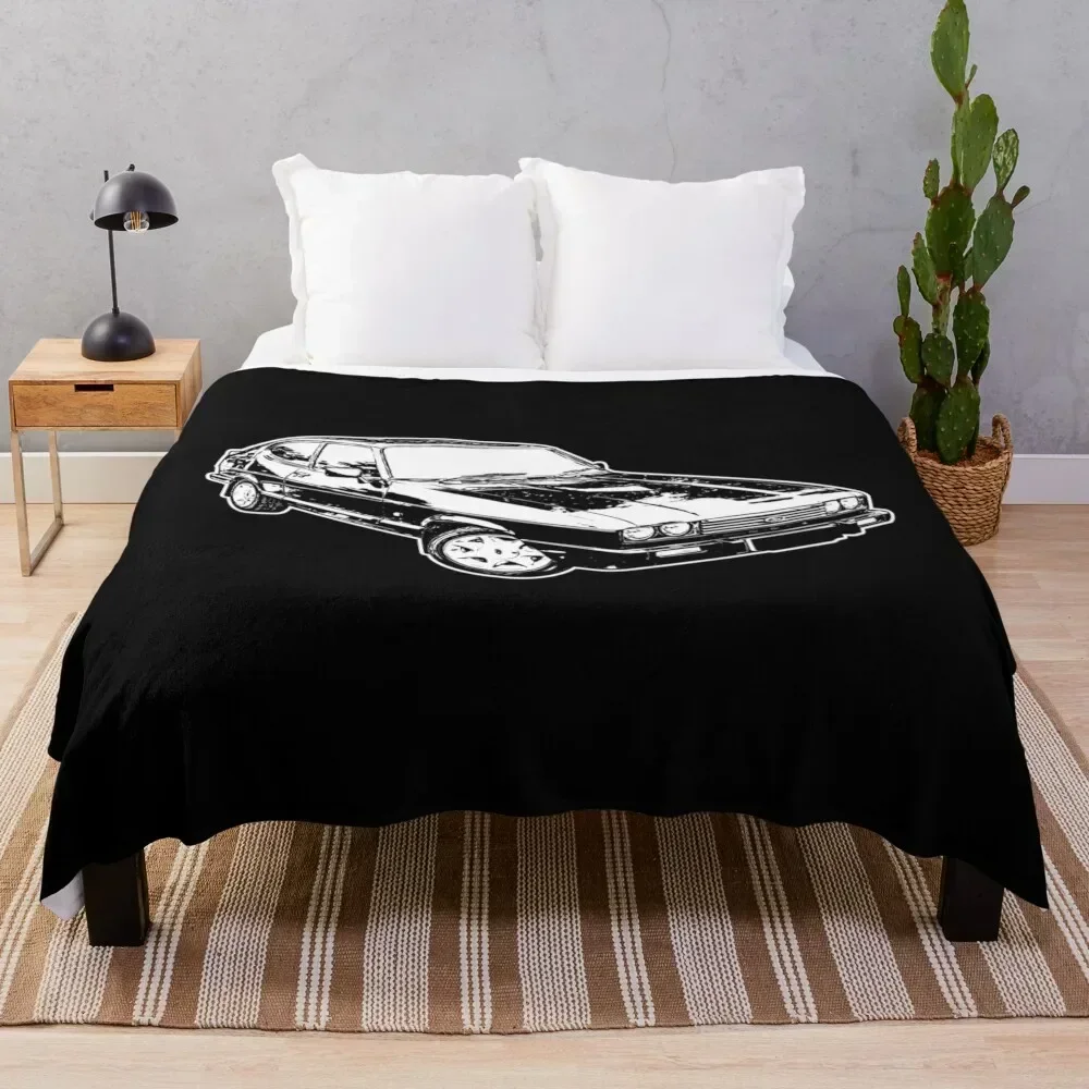 Sketched Capri Artwork Throw Blanket