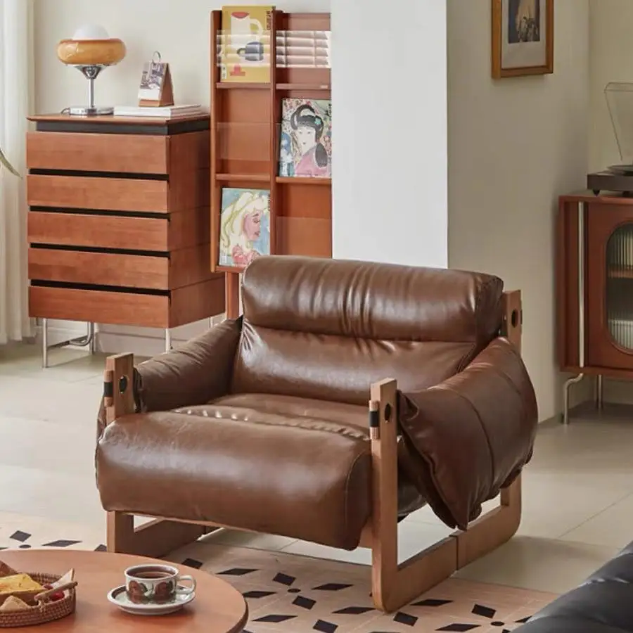 

Dining Chair Cushion Floor Upholstery Foam Chairs Living Room Single Muebles De Sala De Estar Sofa Midcentury Simplicity Design