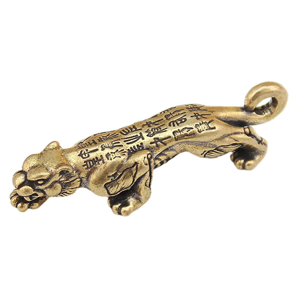 

Gift Tiger Charm Keychain DIY Pendant Delicate Ornament Making Decorative Brass