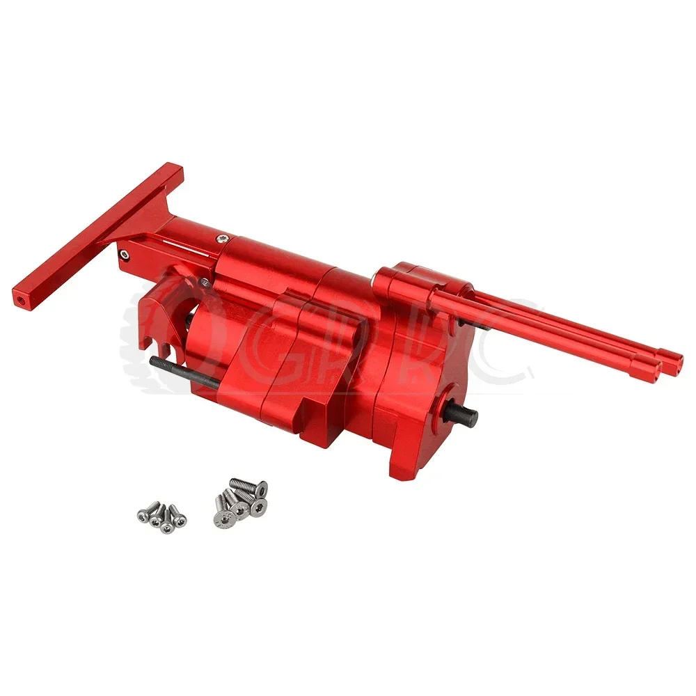 1/10 Rc Auto Metalen Transmissie Versnellingsbak Montage Met Versnellingen Chassis Mount Voor Rc Crawler Auto Axiale Scx10 Pro Upgrade Onderdelen