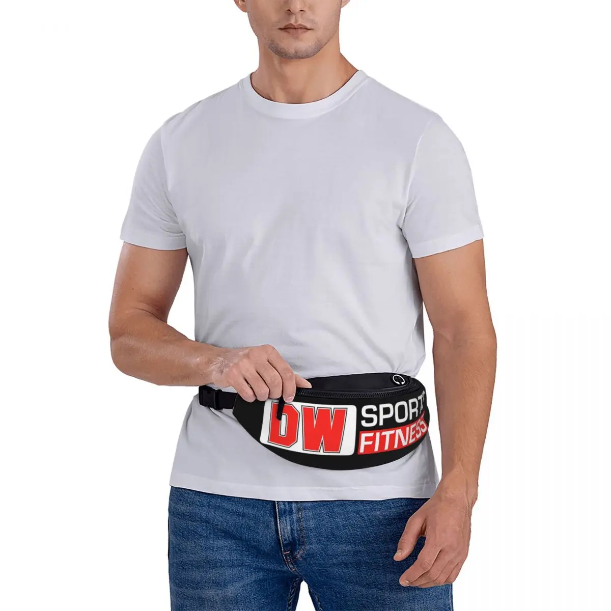 Dw-Fitness Strap Bag para homens e mulheres, esportes, Fitness, Merch